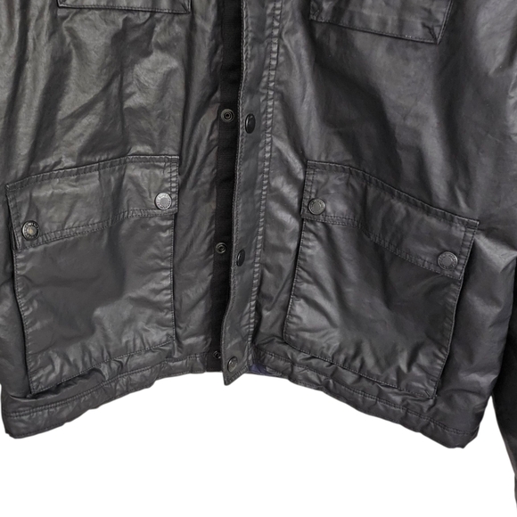 Superdry Premium Rotor Jacket Men 2XL Black Biker Motorcycle Razer Quilted Lined - Picture 4 of 12